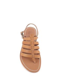 Tan leather sandal by K. Jacques, featuring by leather straps. Lined interior. Leather sole. Heel: 1 cmComposition: Leather Tan Leather Sandals, Prada Leather, Ring Watch, Chrome Hearts, Luxury Shop, Card Holder Leather, Online Bags, French Fashion, Strappy Sandals