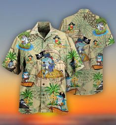 The best hawaiian shirts for men, hawaiian shirt for women and kids are available, designed just for you. Material: Polyester (95% polyester and 5% spandex) Regular fit Fabric Weight: 120 g/m². Laundry guide: Hand wash gently with warm water of 30℃ and hold up well after washing. Do not bleach. Please allow 1-2 cm differences due to manual measurement. PERSONALIZATION: Please complete fields required to customize options (Name/Characteristics) and recheck carefully all the customized options. Te Sports Costume Ideas, Vintage Compass, Men Hawaiian Shirt, Shark Shirt, Tropical Shirts, Cool Hawaiian Shirts, Mens Hawaiian Shirts, Aloha Shirt, Hawaii Shirt