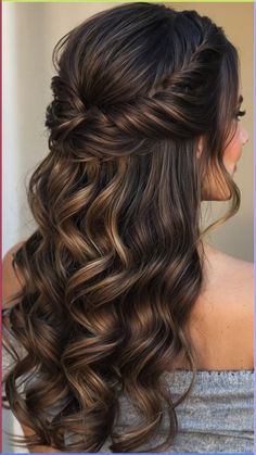 Discover a variety of prom hairstyles for medium length hair ideas in 2024. Whether you have thin hair, unique half up styles, brunette bobs, bold bows, curly locks, easy and simple updos, black hair, step by step tutorials, or blonde waves, this collection has something for everyone. Elevate your prom look with these stunning hairstyle inspirations. Formal Hairstyles Long Hair Down, Hairstyles Prom Half Up, Hairstyles For Medium Length Hair For A Wedding, Hair Styles Ideas For Wedding, Simple Brunette Hairstyles, Prom Half Updos For Long Hair, Long Wedding Hairstyles Half Up, Wedding Hairstyles Half Up Half Down Black Hair, Updos For Long Hair Homecoming