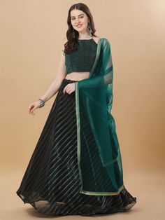 Buy Trendy Imported Fabric Green Color Lehenga Choli Green Color Lehenga, Sequence Work, Blouse Fabric, Lehenga Choli, Blouse Piece, Wedding Season, Green Color, Green Colors