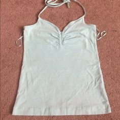 Faded Teal Brand Nwot Light Wash Fitted Beach Tops, Fitted Light Wash Tops For Beach, Fitted Light Wash Tops For The Beach, Fitted H&m Top For Beach, H&m Blue Summer Tops, H&m Blue Tops For Summer, H&m Light Blue Cotton Top, Teal Branding, H&m Baby