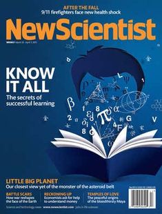 the front cover of news scientist magazine with an image of a boy reading a book