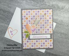 a close up of a card with hearts on it