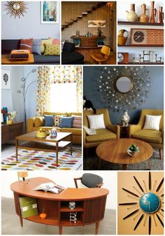 the mid - century modern living room trend is here