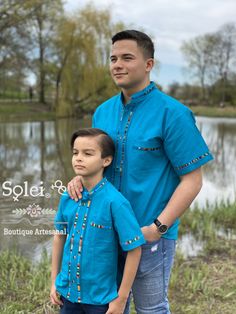 Beautiful Traditional Guayabera for Boys. This elegant button up Shirt is perfect for a special occasion such as First Communion, Baptism, Weddings, etc. Traditional Mexican Dress, Floral Babydoll Top, Floral Embroidered Top, Mexican Dresses, Floral Embroidered Dress, Men Formal, Star Shirt, Collared Shirt, Embroidered Top