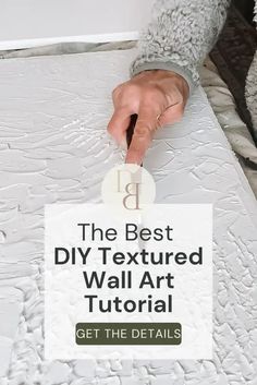 the best diy textured wall art tutorial get the details on how to use it