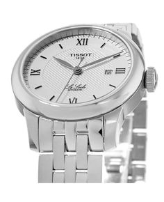 Stay on trend and always Instagram ready with this beautiful silver dial automatic watch from Swiss brand Tissot. Featuring delicate Roman numerals and graceful hands against a reflective silver face, it effortlessly elevates any outfit snap. Powered by a reliable automatic movement that requires no battery changes, it proves as practical as it is perfectly polished. Whether for the office or on the weekend, this minimalist yet sophisticated timepiece elevates your style while staying within you Elegant Round Watches With Date Display, Classic Silver Watch Accessories With Date Indicator, Timeless Silver Watch Accessories With Metal Dial, Silver Watches With Date Indicator For Formal Occasions, Elegant Watches With Date Display And Round Dial, Timeless White Gold Watches With Date Indicator, Elegant Formal Watches With Date Display, Elegant Watch Accessories With Date Display And Round Dial, Elegant Watch Accessories With Date Display