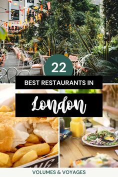 the best restaurants in london with text overlay