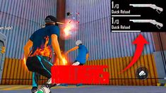 the video game skateboarder is about to hit another person with his skateboard