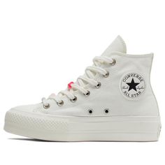 (WMNS) Converse Chuck Taylor All Star Lift Platform High 'DIY Beads' A06096C Chuck Taylor All Star Lift, Sneakers Collection, White High Tops, Women's Converse, Converse Chuck Taylor All Star, Sneaker Collection, Womens Converse, Converse All Star, Chuck Taylor All Star