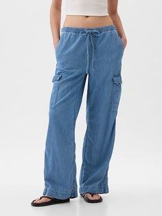 Jeans Look, Break In, Cargo Jeans, High Rise Jeans, Stretch Jeans, Jeans Fit, Gap, Full Length, High Rise