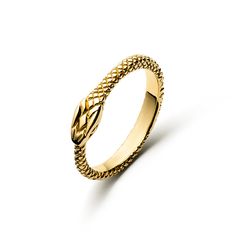 snakie Formal Yellow Gold Snake Ring, Elegant Yellow Gold Snake Ring, Elegant 14k Gold Snake-shaped Ring, Yellow Gold Snake-shaped 14k Gold Rings, Yellow Gold Snake Ring For Wedding, Elegant 14k Gold Snake Shaped Rings, 14k Yellow Gold Snake Jewelry, Snake-shaped Yellow Gold Wedding Ring, Engraved Snake-shaped Yellow Gold Jewelry