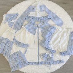 This price is for a hooded jacket, a pair of shorts, a detachable collar, a triangle scarf, and a pair of leg sleeves, others are not included.   	 		 			Jacket Size 			Free Size 		 		 			Bust 			130 		 		 			Shoulders 			53 		 		 			Length 			69 		 		 			Sleeve Length 			24 		 	      	 		 			Shorts Size 			Free Size 		 		 			Waist 			66-100 		 		 			Length 			45 		 	      	 		 			Leg Sleeves Size 			Free Size 		 		 			Leg Circumference 			26-39 		 		 			Length 			38 Blue Hooded Sets For Spring, Blue Hooded Spring Sets, Spring Cotton Hooded Set, Hooded Cotton Sets For Spring, White Hooded Sets For Spring, Steampunk Fashion Female, Blue Plaid Pattern, Steampunk Fashion Male, Hero Team