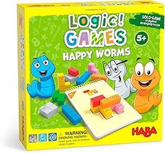 a box with some toys on it and the words happy worms written in white letters