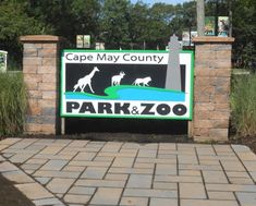 the entrance to cape may county park and zoo