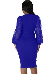 Material: 90-95% Polyester. Features: Long lantern sleeve. lace. v-neck. solid color. with a belt. midi dresses.Style: Casual/Party. Lace Lanterns, Evening Wear Dresses, Solid Midi Dress, Floral Dress Formal, Lace Formal Dress, Belted Midi Dress, Clubwear Dresses, Split Maxi Dress, Lace Dress Long