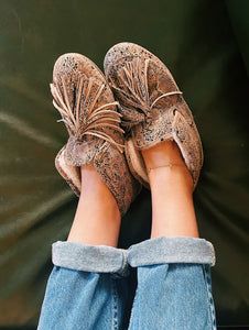 Sueded Snake Shearling Moccasin – Llani Eclectic Luxury, New And Improved, Outdoor Wear, Dog Walking, Nice Shoes, Moccasins, Bootie, Calf Leather, This Year