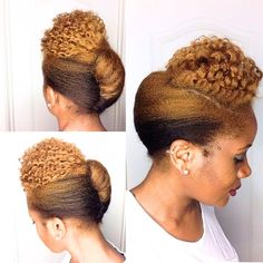 45 Professional Hairstyles For Classy Black Women - Coils and Glory African American Updo Hairstyles, Natural Hair Maintenance, French Roll Hairstyle, French Roll, Twisted Hair, Nappy Hair, Roll Hairstyle