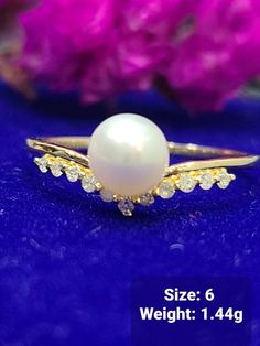 Treat yourself or your love once this delicate Diamond Pearl Ring. *Karat: 18k *Gold Color: White or Yellow *Stone Type: Genuine Natural Earth-Mine Diamond, Southsea Pearl *Clarity: SI *Diamond Color: G-H *Diamond Weight: 0.06ct *Pearl Size: 5.5-6mm 💎NOT Enhanced, NOT Sapphire, NOT Moissanite , NOT Swarovski, NOT Lab grown Diamond, NOT Manmade, NOT Simulated, NOT Gold Plated. 💥PLS FOLLOW US AND CHECK OUR OTHER LISTINGS. WE HAVE NEW STOCKS LISTED DAILY/WEEKLY. S H I P P I N G WE SHIP WITHIN 24 Yellow Gold Cubic Zirconia Pearl Ring For Anniversary, Diamond Solitaire Pearl Ring Gift, Pearl Ring With Single Diamond - Gift, Gift Diamond Pearl Ring Hallmarked, Hallmarked Diamond Pearl Ring As Gift, Gold Pearl Ring With Diamonds For Gift, Gold Pearl Ring With Diamonds As Gift, Yellow Gold Pearl Ring With Diamond Accents As Gift, Gold Pearl Ring With Single Diamond As Gift