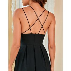 Black Criss-cross Back Spaghetti Straps Midi Dress Highlights For Men, Beautiful Midi Dresses, Timeless Dress, Maxi Dress Blue, Criss Cross, Unique Fashion, African Fashion, Mid Length, Formal Event