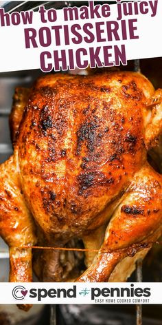 how to make juicy rotisserie chicken