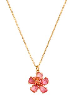 Info & Care Kate Spade New York metal necklace Cubic zirconia crystal-embellished flower pendant Adjustable clasp fastening Presented in a designer-stamped pouch Size & Fit Max. chain length: 47cm Min. chain length: 40cm Pendant dimensions: 1.5cm x 1.5cm Kate Spade Necklace, Pretty Jewelry Necklaces, Necklace Flower, Metal Necklace, Flower Pendant Necklace