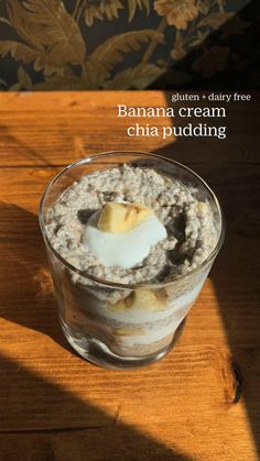 Coconut Whip, Gluten Free Vegan Recipes, Banana Coconut, Gluten Free Dairy Free Recipes, Banana Slice, Banana Cream, Healthy Food Choices, Gluten Free Diet, Chia Pudding