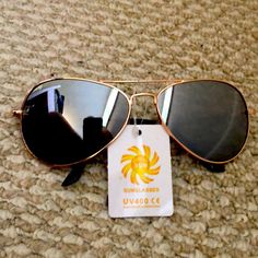 This Is A Brand New Item That Has Never Been Used Before Gold Aviator Sunglasses For The Beach, Gold Aviator Sunglasses For Beach, Gold Sunglasses For Summer Outdoor Activities, Gold Sunglasses For Summer Outdoor, Casual Gold Aviator Sunglasses For Outdoor, Casual Gold Aviator Sunglasses, Casual Gold Aviator Sunglasses For Beach, Casual Gold Aviator Sunglasses For The Beach, Gold Casual Aviator Sunglasses For Vacation