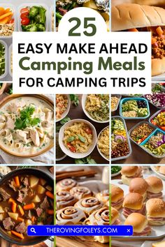 25 easy and delicious camping meals for campers to enjoy in the sun or cold weather