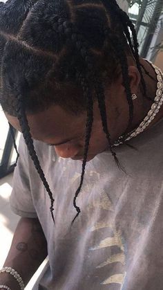 Travis Scott Hair, Travis Scott Braids, Travis Scott Outfits, Braids For Boys, Ouzo, Short Braids, Mens Braids, Mens Braids Hairstyles, Fade Haircut