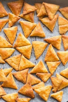 some food that is laying out on a pan and ready to be cooked in the oven