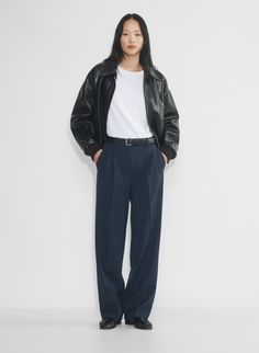 THE EFFORTLESS PANT™ | Aritzia Effortless Pants, Aritzia Style, Effortless Pant, Knife Pleats, Twill Trousers, Flare Top, High Rise Pants, Romper With Skirt, Fine Fabric