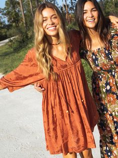 Rose Dress - Rust-view 1 Rose Mini Dress, Viscose Dress, Rust Dress, Navy Midi Dress, Natural Life, Rose Dress, Pink Mini Dresses, Bohemian Clothes, Colorful Boho