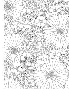 an intricately designed wallpaper with flowers and leaves