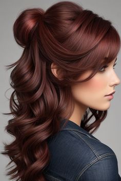 #hair #hairstyle #haircut #hairstyles #hairstylist #haircolor #hairdresser  #hairgoals #hairdo #hairfashion #hairoftheday #haircare #hairsalon #haircolour #hairdye  #hairofinstagram #hairideas #hairextensions #hairs #hairinspo #hairtutorial #HAIRCUTS  #hairy #hairstyling #hairvideo #hairinspiration #hairporn #hairlove #hairvideos #hairbrained 5c Hair Color, Hair Styles With Highlights Ideas, Red And Chocolate Hair Color, Fall Reds For Hair, Victoria Secret Hair Color, 2024 Fall Red Hair, Brunette Cowboy Copper, Chocolate Copper Highlights, Red Hair Colors For Fair Skin