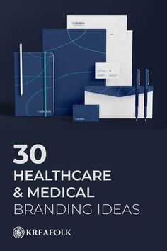 the front cover of a brochure for healthcare and medical branding ideas