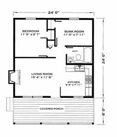 the floor plan for a small house with two bedroom and living room, as well as a