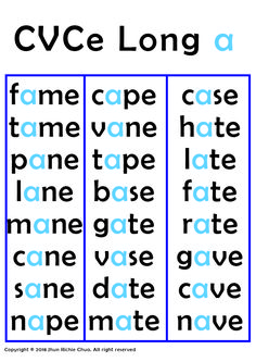 an image of a printable cvcf long a word mat with the words