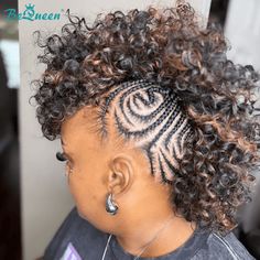 Bequeen Black And Purple Curly Mohawk Style (Not A Wig) – BeQueen Wig Braiding Cornrows, Pelo Afro, Beautiful Braids, Girls Braids, Cornrow Hairstyles, African Braids Hairstyles, American Woman, Box Braids Hairstyles, Twist Braids