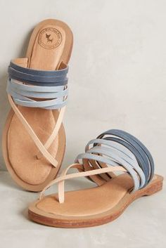 Love these strappy sandals Barefoot Sandal, Stylish Sandals, Blue Sandals