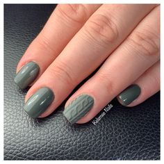 Sage Green Winter Nails, November Nails, Sweater Nails, S Nails, Nails Only, Best Nail Art, Best Nail, Gorgeous Nails