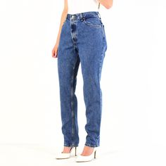 "These high rise denim Levi's are available in a dark wash to a medium/dark wash. Wash will vary some as each pair is pre-owned vintage Sized by us in accordance with modern day size charts. Available in 00-24 and plus sizes in regular, short, or long inseams. Style Name: Levi's style number will vary as you may receive a 550, 517, 512, 559, etc. Mid-weight cotton denim Closure: button/zipper fly Leg Opening: tapered/slim If your natural waist measures then order a size... 24\"-24.5\"-----00 25\ Fitted 90s Inspired Denim Jeans, 90s Inspired Fitted Denim Jeans, 90s Dark Wash Relaxed Fit Jeans, 90s High Rise Jeans For Fall, 90s Inspired Medium Wash Straight Leg Jeans, 90s Inspired Straight Leg Medium Wash Jeans, 90s Inspired High Rise Jeans With Relaxed Fit, 90s Inspired High Rise Relaxed Fit Jeans, 90s Inspired Medium Wash Denim Jeans