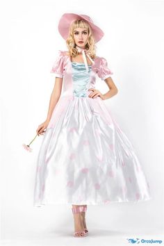 Orcajump - Medieval court dress Sissi princess party party performance clothes - Final Sale Little Bo Peep Costume, Dance Costumes Hip Hop, Dance Costumes Ballroom, Fairytale Princess, Court Dresses, Holiday Costumes, Shiny Dresses, Bo Peep, Princess Costume