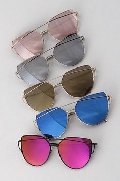 Reflective Sunglasses, Raise The Bar, Blue Violet, Spring Trends, Sunglasses Online, Sunglasses Sale, Silver Frame, Bar Design, Mom Style