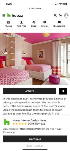 Shop Story, House Design Photos, Double Beds, Iphone Apps, Two By Two, Shelves, House Design, Bedroom, Bed