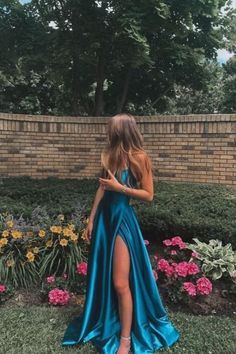 SSR283,Royal blue spaghetti straps prom dress cross back a-line satin prom dresses · SheSheRose · Online Store Powered by Storenvy Simple Prom Dress Long, Prom Dress Inspo, Trendy Prom Dresses, Prom Dresses Formal, 2024 Prom, Dresses Purple, Gaun Fashion, Stunning Prom Dresses, Prom Dress Inspiration