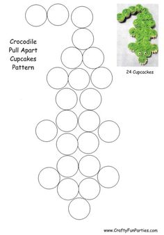 Alligator Cupcake Cake Template, Lyle Lyle Crocodile Birthday Cake, Crocodile Cupcake Cake, Free Alligator Printables, Alligator Party Food, Alligator Cupcake Cake, Alligator Food Ideas, Alligator Birthday Party Food, Crocodile Decorations