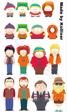 the south park characters from south park