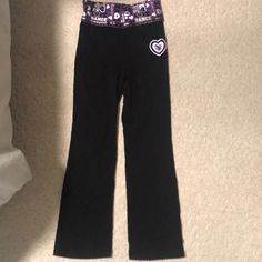 Justice Yoga Pants Size 12 Regular Price Tag Off But New With Size Tag Purple Stretch Cotton Activewear, Casual Purple Playwear Bottoms, Casual Purple Bottoms For Playwear, Fitted Purple Y2k Bottoms, Pants Color, Price Tag, Kids Bottoms, Size Tag, Yoga Pants