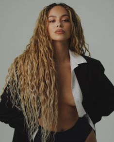 Beyonce Blonde Braids, Hair Color Ideas Light Skin, Box Dreads, Beyonce Blonde, Braids Cornrows, Blonde Braids, Protective Hairstyles Braids, Punk Hair, Hair Affair